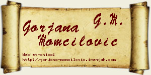 Gorjana Momčilović vizit kartica